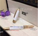 Perfect Replica Wholesale Montblanc Meisterstuck Mini Size Fountain Pen White Resin